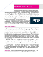 Constipation in Adults Abdominal Pain, Acute: Pathophysiology