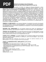 Modelo de Contrato de Trabajo de Extranjero (Génesis)