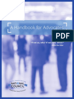 A Handbook For Advocates: "If Not Us, Who? If Not Now, When?"