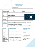 Secuencia Didactica de Matematica