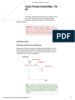 Solid-Liquid Phase Diagrams - Tin and Lead