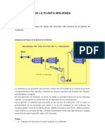 Flow Sheet de La Planta Molienda