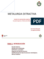 Metalurgia Extractiva: Conceptos Generales