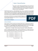 Chapter 7 Financial Functions