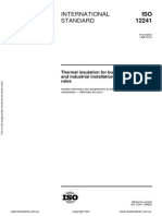 International Standard: Thermal Insulation For Building Equipment and Industrial Installations - Calculation Rules