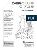 Weider C725 Manual