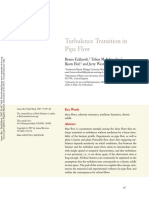 Turbulance Transition in Pipe Flow