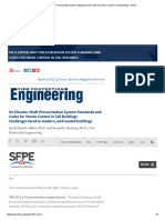 On Elevator Shaft Pressurization System Standards and Codes For Smoke Control in Tall Buildings - SFPE PDF