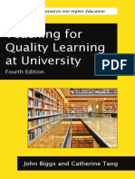 Teaching For Quality Learning at University - Chapter 1