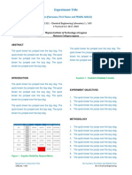 Sample Unit Ops Lab Report