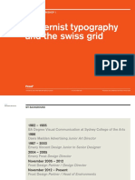 Modernist Typography and The Swiss Grid