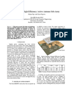 A 10-Ghz High-Efficiency Active Antenna Sub-Array