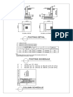 Footing Detail: Along Width