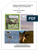 The Conservation Challenges and Opportunities of Protected Area Management in Ethiopia: in Case of National Parks