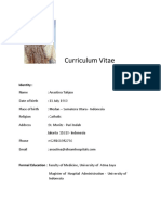 Curriculum Vitae: Identity