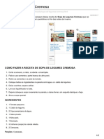 Sopa de Legumes Cremosa PDF