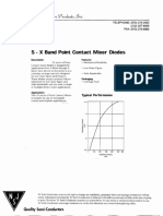 S - X Band Point Contact Mixer Diodes: J, E,/$,, U, O