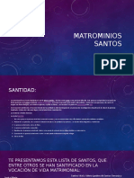 Matrimonios Santos