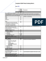 Acute Complaint SOAP Note Grading Rubric: Student Name: Rotation