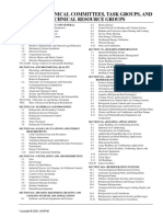 Ashrae Technical Committees, Task Groups, and Technical Resource Groups