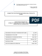 Committee For Proprietary Medicinal Products (CPMP) : Human Medicines Evaluation Unit