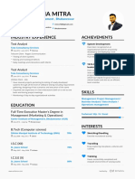 Siddhartha Mitra: Industry Experience Achievements