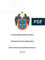 Plan de Gobierno Gustavo Sierra (Surquillo Cambio Radical)