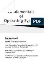 Chapter One Fundamentals of Operating System