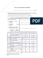 MACHINERY BREAKDOWN INSURANCE Proposal Form