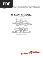 Te Basta Mi Gracia