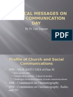 The Popes and Their World Communications Day Messages