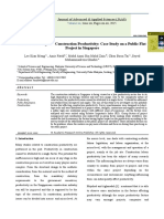 Factors Affecting The Construction Productivity: Case Study On A Public Flat Project in Singapore