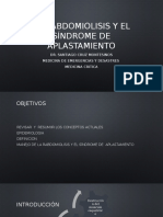 Rabdomiolisis y El Sindrome de Aplastamiento