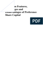 Preference Share Capital Report - Group 2