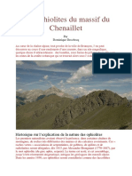 Les Ophiolites Du Massif Du Chenaillet