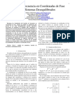 Barrido de Frecuencia en Coordenadas de Fase para Sistemas Desequilibrados