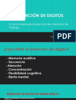 Retención de Digitos