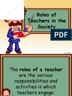 Roles of Teachers in The Society