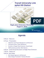 Sound Transit University Link Capitol Hill Station: Nagle Place Extension Workshop August 3, 2010