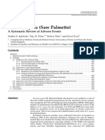 Serenoa Repens (Saw Palmetto) A Systematic Review of Adverse Events