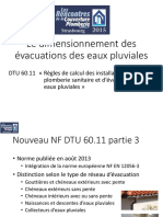 UNCP Le Dimensionnement Des Évacuations Des Eaux Pluviales