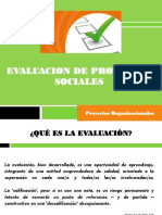 Proyectos Sociales 2017. Evaluación