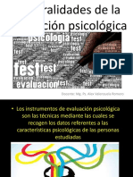 Generalidades de La Evaluacion Psicologica