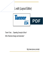 Tanner EDA L-Edit (Layout Editor) : Tanner Tools "Speeding Concept To Silicon" EDA "Electronic Design and Automation"