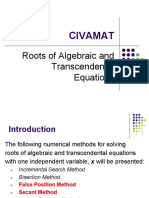 6 Numerical Methods 2 False Position and Secant