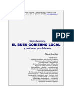 El Buen Gobierno Local Como Funciona y Liderarlo Mario Rosales