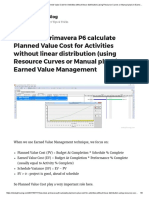 How Does Primavera P6 Calculate Planned Value Cost For Activities Without Linear Distribution (Using Resource Curves or Manual Plan) in Earned Value Management - Do Duy Khuong Blog