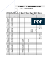 Metrado de Explanaciones 2017