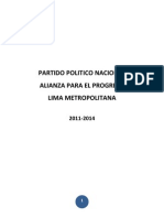 Plan de Gobierno Alianza para El Progreso