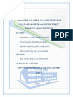 Unsa 2017 Procesos Constructivos Informe de Obra Arquitectura